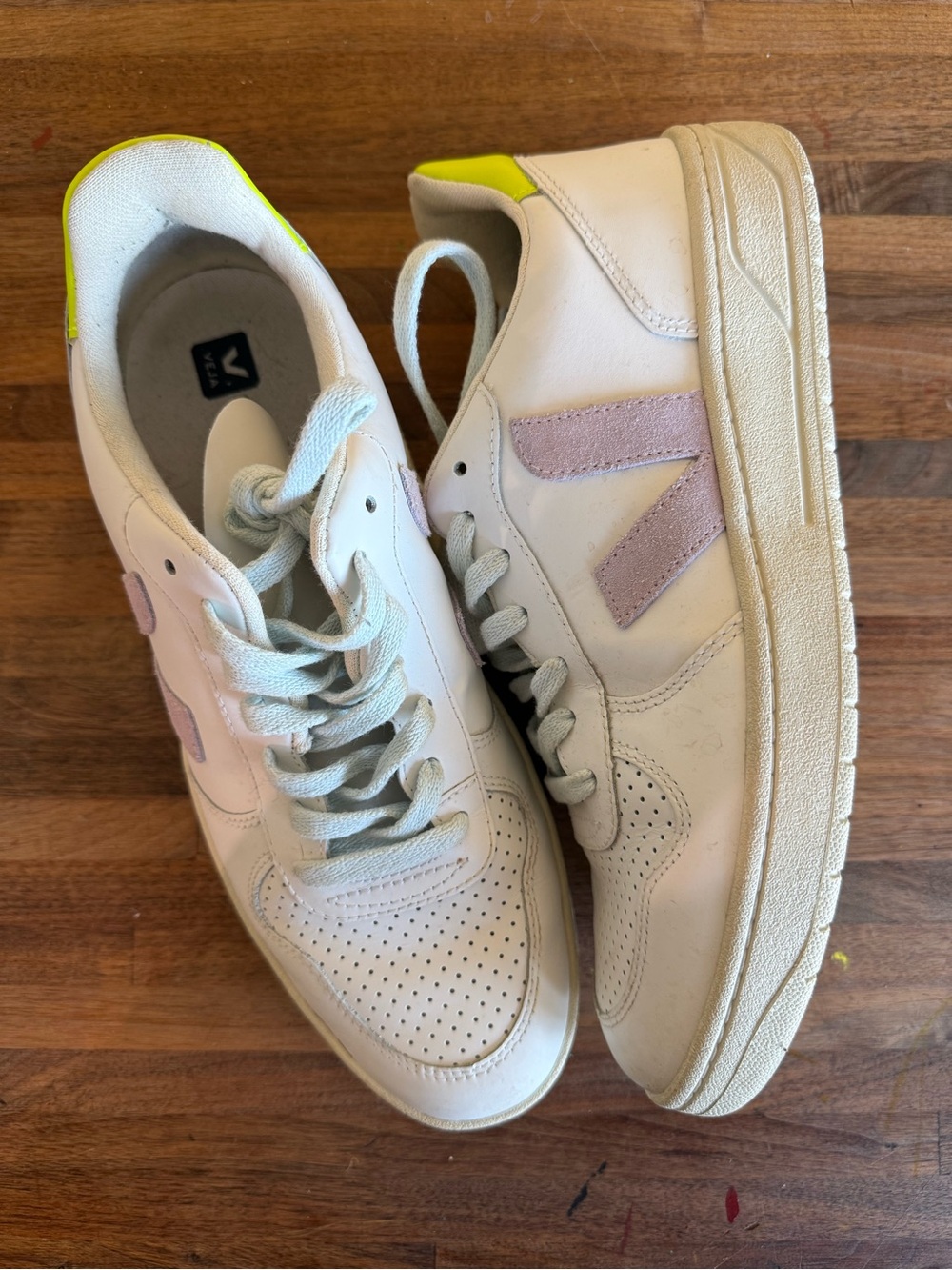 Madewell X Veja leather and suede sneakers
